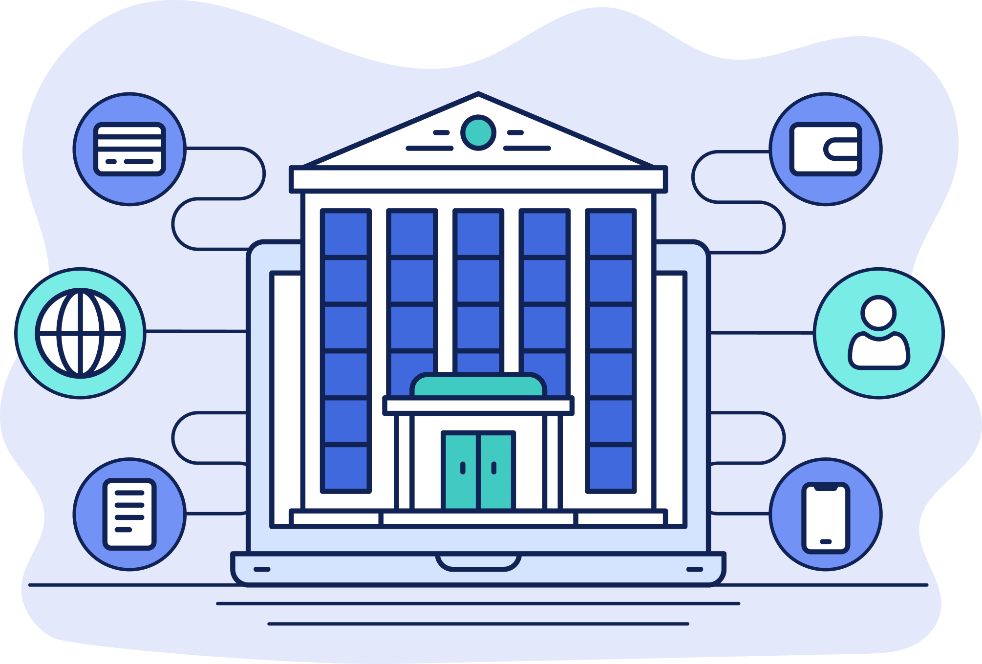 Illustration representing Open Banking solutions